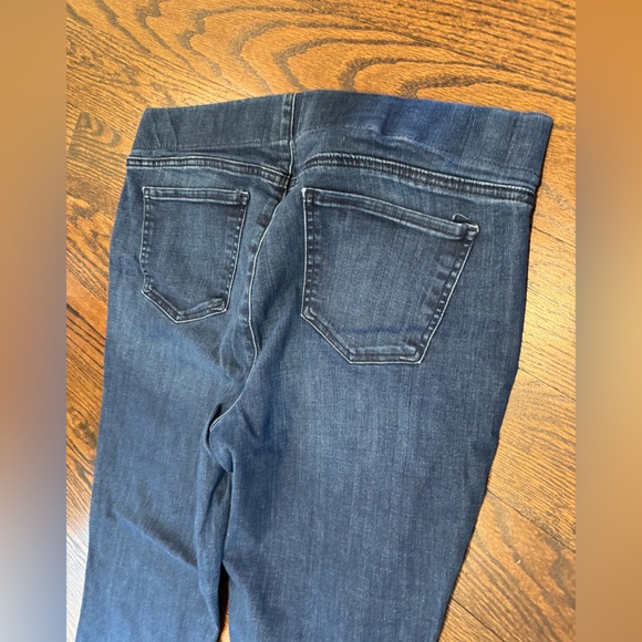 NYDJ Marilyn Straight Pull-On jeans size 14 lift x tuck technology dark wash - Picture 4 of 16